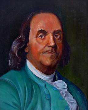 Portrait of Ben Franklin - OIL PORTRAITS, PENCIL PORTRAITS, WEDDING PORTRAITS, GRADUATION PORTRAITS, PET PORTRAITS, FORMAL PORTRAITS, PORTRAITS OF CHILDREN, ADULT PORTRAITS, PORTRAITS FOR GIFTS, HOUSE PORTRAITS, AND MORE.