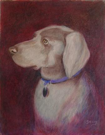 Pencil Paintings - Pencil Portraits - Prismacolor Pencil Portrait - Full Color Pet Portrait