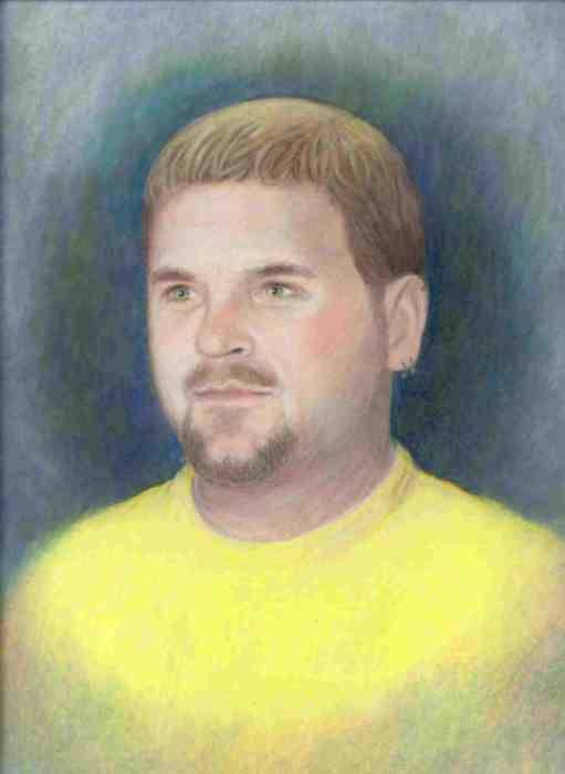 Pencil Paintings - Pencil Portraits - Prismacolor Portraits - Full Color Pencil Portrait - Head and Shoulder Portrait of Adult